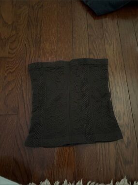 Tilly's Black Crochet Strapless Crop Top